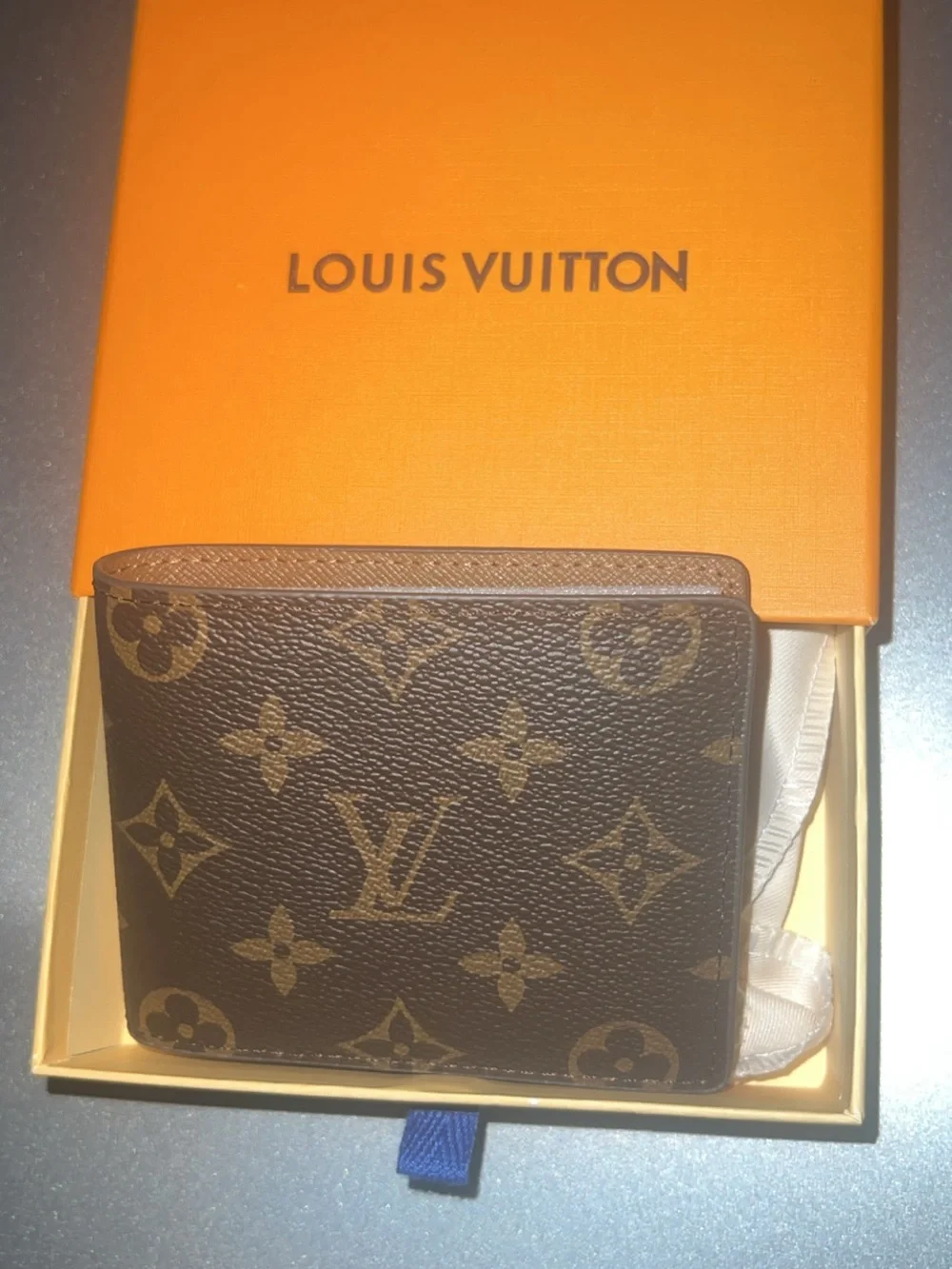 Louis Vuitton Monogram Card & Key Holder in Brown/Gold
